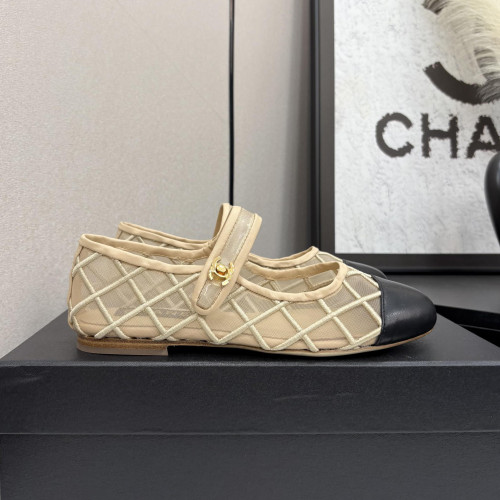 NIGO Chanel Coco Beach 25M Women's Summer Solid Colour Round Toe Velcro Flat Heel Mary Jane Shoes #nigo76896