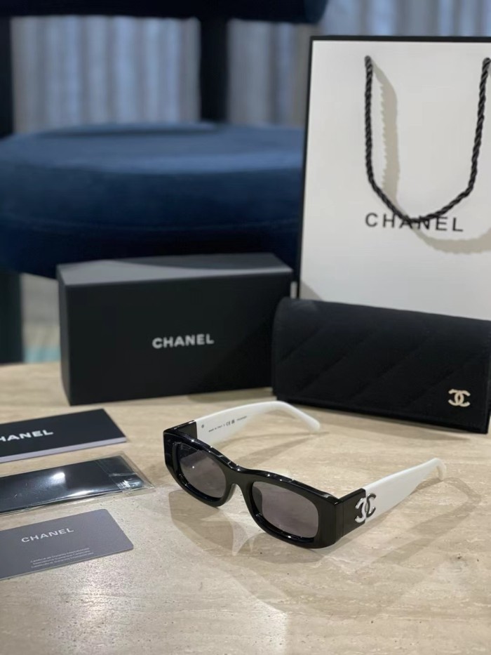 NIGO Chanel Men's Women's Logo Irregular Sunglasses Solid Color Glasses Accessories #nigo76911