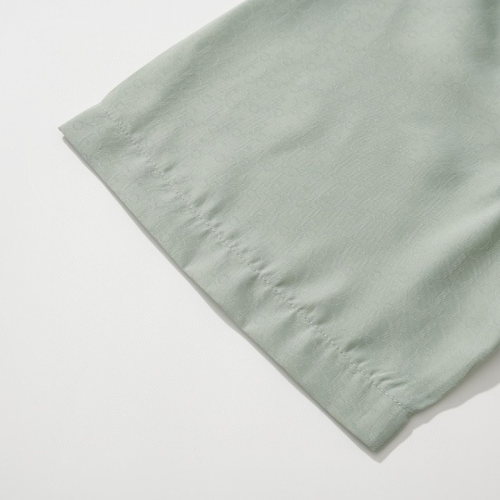 NIGO Dior Men's Summer Solid Color Letter Printed V-Neck Single Breasted Short Sleeve Shirt #nigo76919