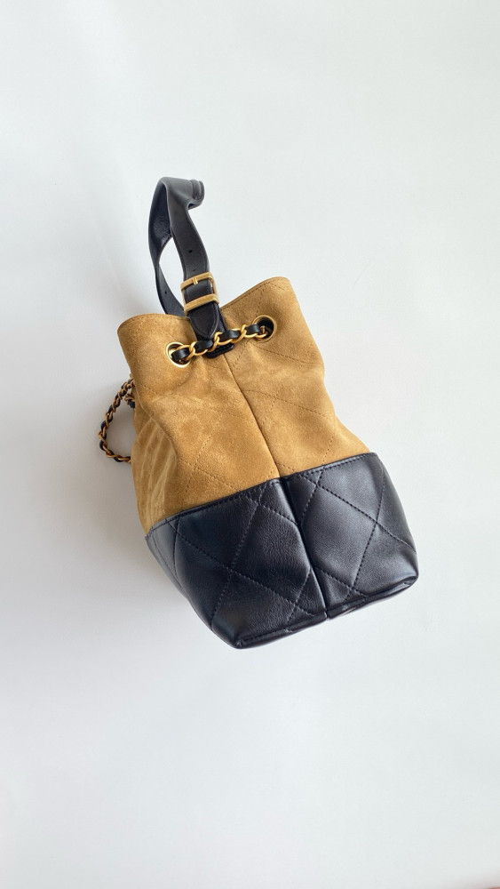NIGO Chanel Women's Colour Blocking Suede Leather Patchwork Chain Shoulder Handbag Bag Bags #nigo76918