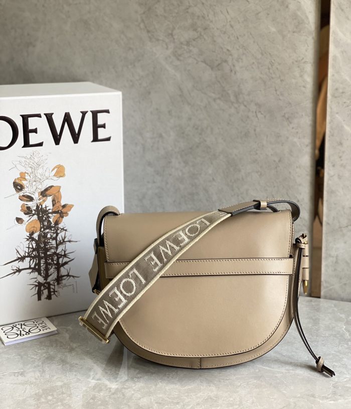 NIGO Loewe Women's Solid Colour Adjustable Shoulder Strap Mini Soft Cowhide Jacquard Gate Dual Shoulder Crossbody Handbag Bag Bags #nigo76932