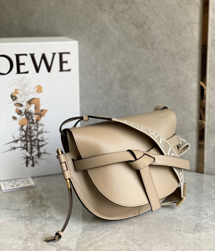 NIGO Loewe Women's Solid Colour Adjustable Shoulder Strap Mini Soft Cowhide Jacquard Gate Dual Shoulder Crossbody Handbag Bag Bags #nigo76932