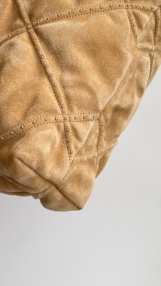 NIGO Chanel Women's Solid Colour Chain Shoulder Strap Suede Leather Studded Quilted Design Shoulder Tote Bag Bags #nigo76948