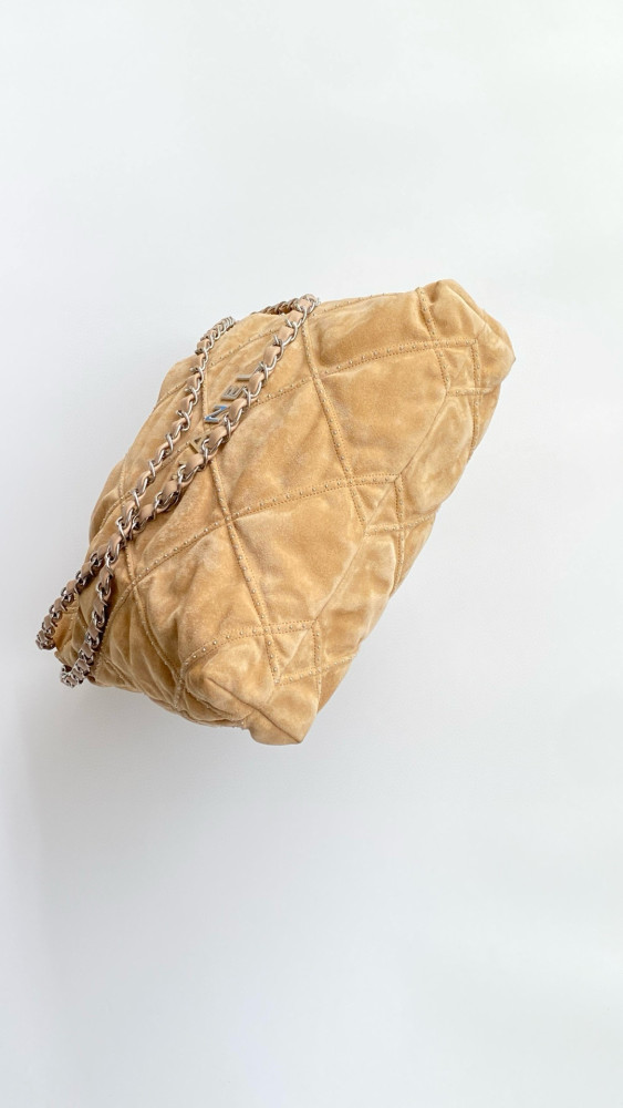 NIGO Chanel Women's Solid Colour Chain Shoulder Strap Suede Leather Studded Quilted Design Shoulder Tote Bag Bags #nigo76948