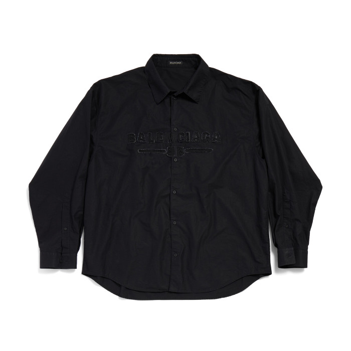 NIGO Balenciaga Men's Spring and Autumn Embroidered Letter Printed Solid Colour Single Breasted Long Sleeve Shirt #nigo76942
