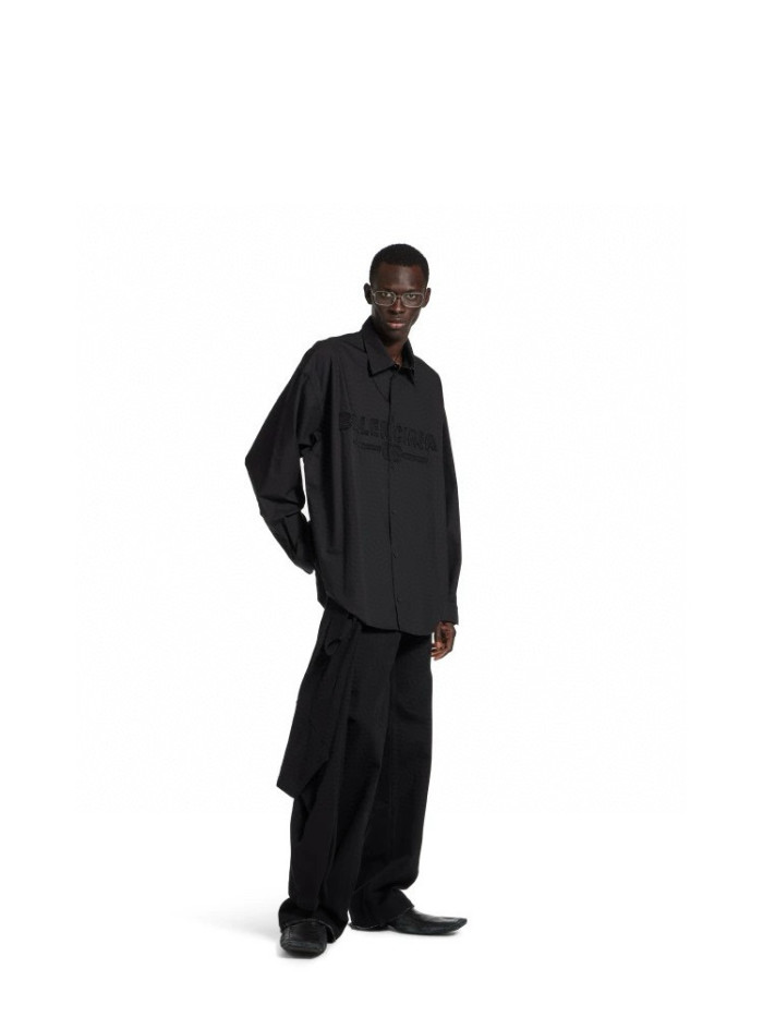 NIGO Balenciaga Men's Spring and Autumn Embroidered Letter Printed Solid Colour Single Breasted Long Sleeve Shirt #nigo76942
