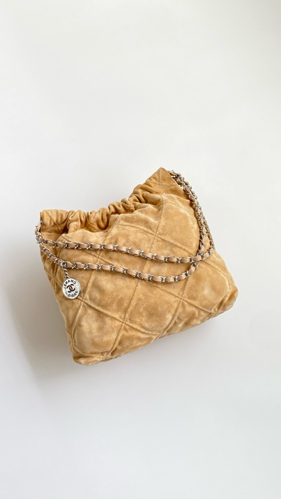 NIGO Chanel Women's Solid Colour Chain Shoulder Strap Suede Leather Studded Quilted Design Shoulder Tote Bag Bags #nigo76948