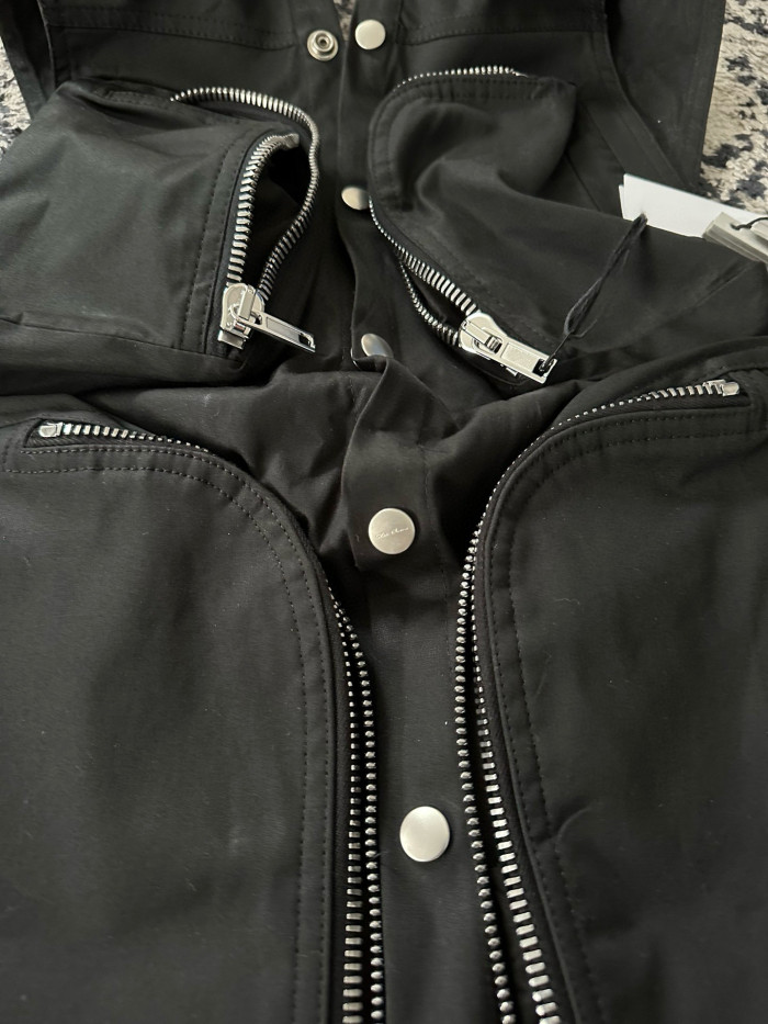 NIGO Rick Owens Men's Spring/Autumn Solid Colour V-Neck Backless Workwear Single-Breasted Vest Jacket #nigo76954