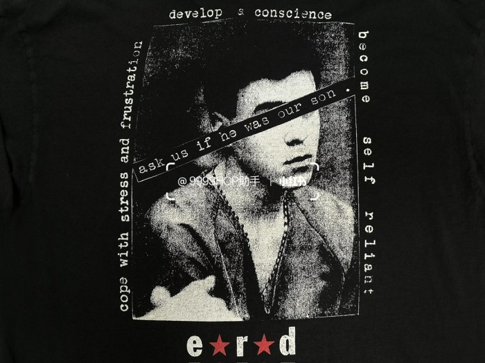 NIGO Enfants Riches Deprimes Men's Spring/Summer Portrait Pattern Letter Print Round Neck Cotton Long Sleeve T-Shirt #nigo76956