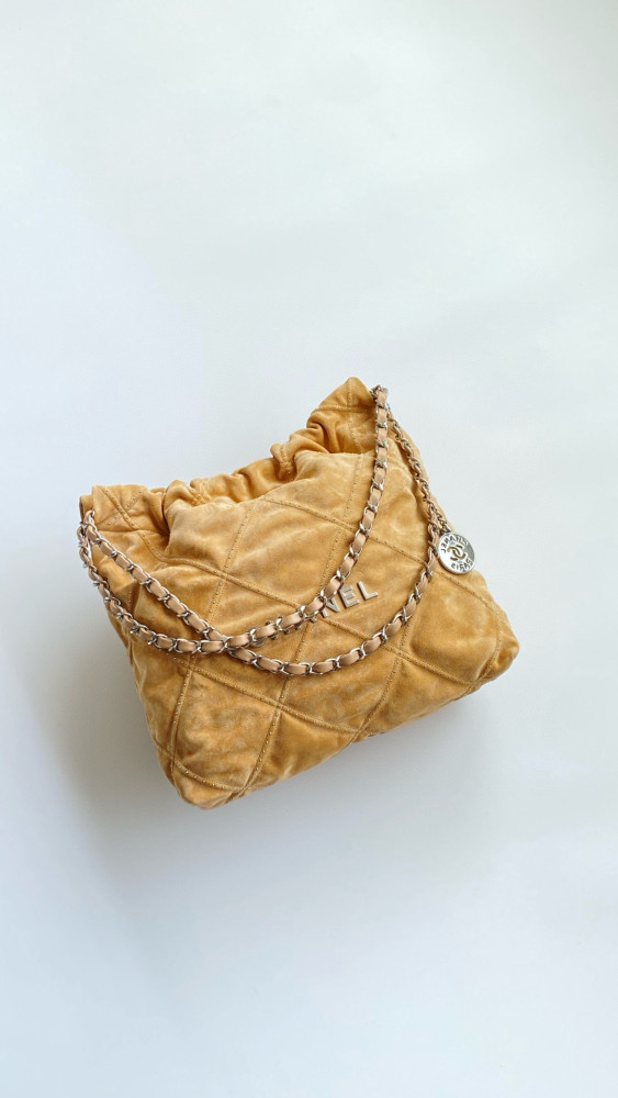 NIGO Chanel Women's Solid Colour Chain Shoulder Strap Suede Leather Studded Quilted Design Shoulder Tote Bag Bags #nigo76948