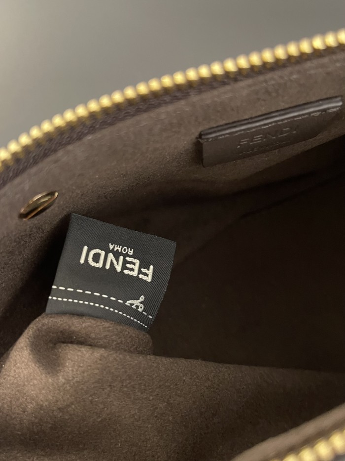 NIGO Fendi By The Way Soft Women's Adjustable Removable Shoulder Strap Solid Colour Brand Logo Cowhide Leather Single Shoulder Slanting Clutch Bag Bags #nigo76953