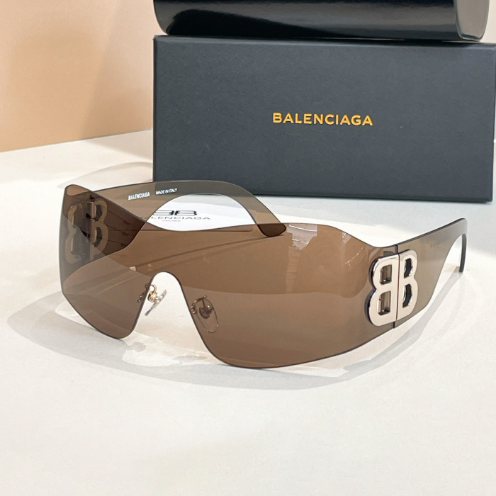 NIGO Balenciaga Women's Solid Color Lens Legs Logo Print Irregular Shape Sunglasses Eyeglasses Glasses #nigo76958