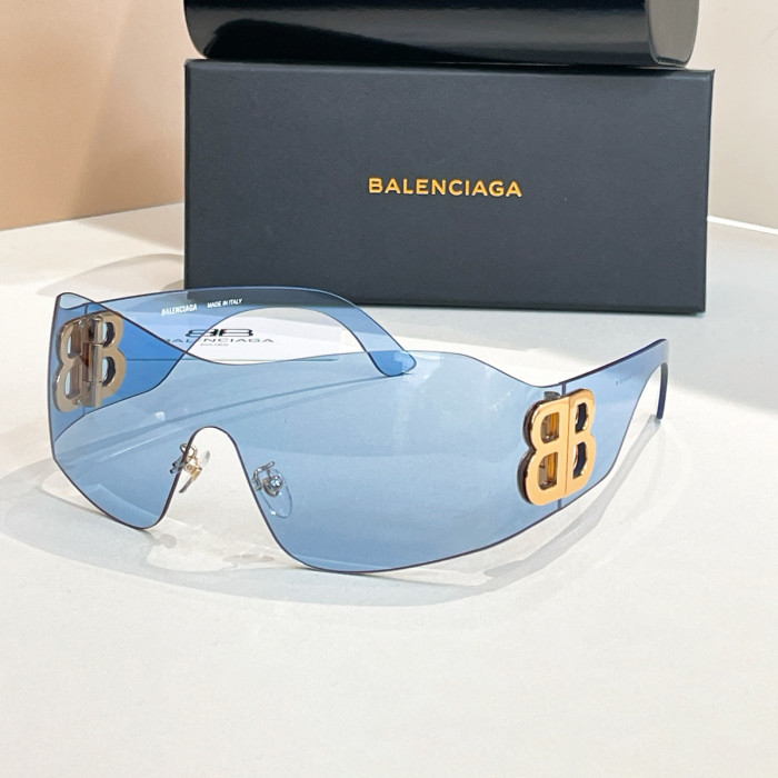 NIGO Balenciaga Women's Solid Color Lens Legs Logo Print Irregular Shape Sunglasses Eyeglasses Glasses #nigo76958
