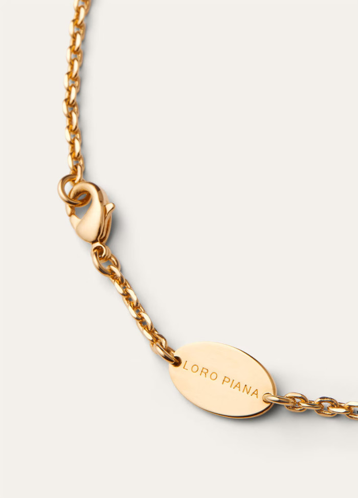 NIGO Loro Piana Women's Logo Design Solid Color Fawn Mid-Length Vicuna Necklace Ngvp FAP5225 #nigo1667