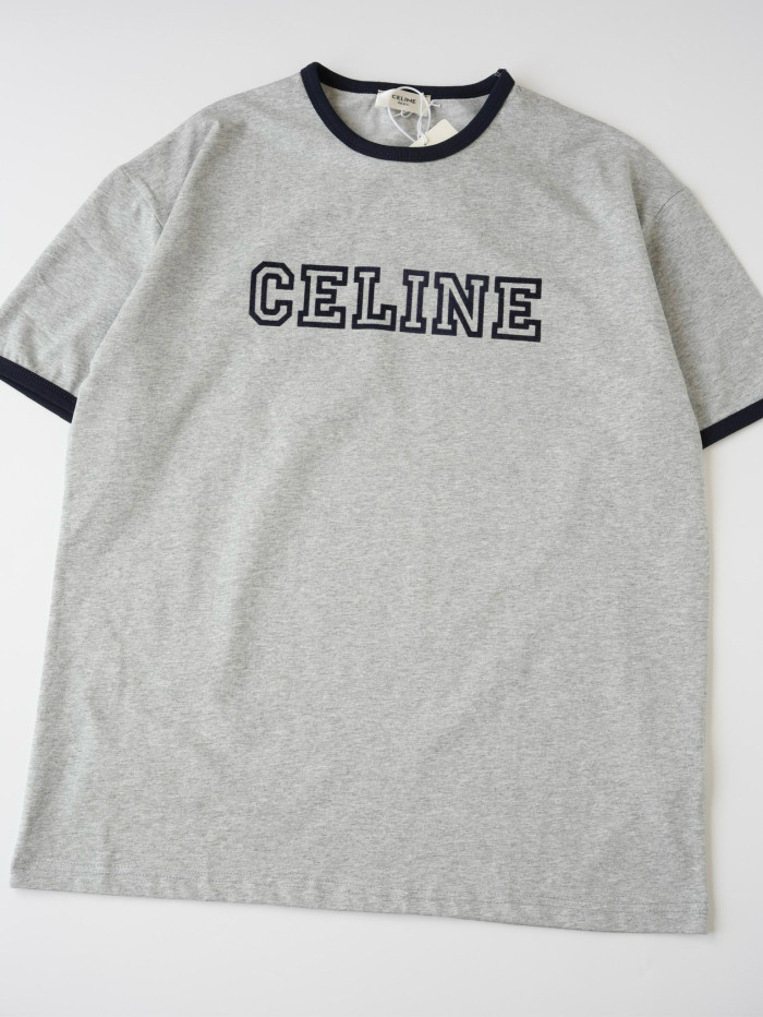 NIGO Celine Men's Logo Printed Summer Cotton Jersey Solid Color Round Neck Short Sleeve T-Shirt #nigo76964
