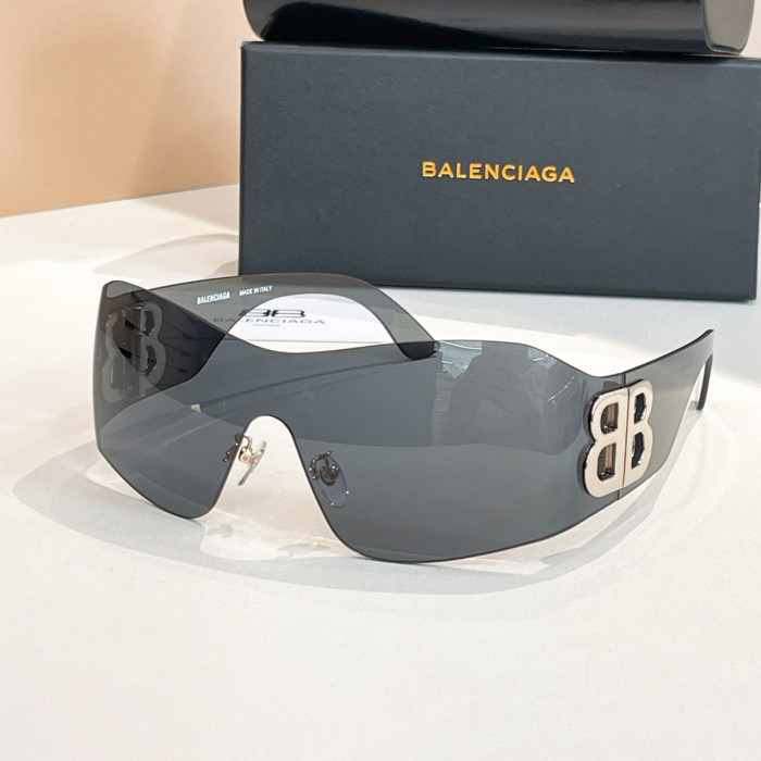 NIGO Balenciaga Women's Solid Color Lens Legs Logo Print Irregular Shape Sunglasses Eyeglasses Glasses #nigo76958