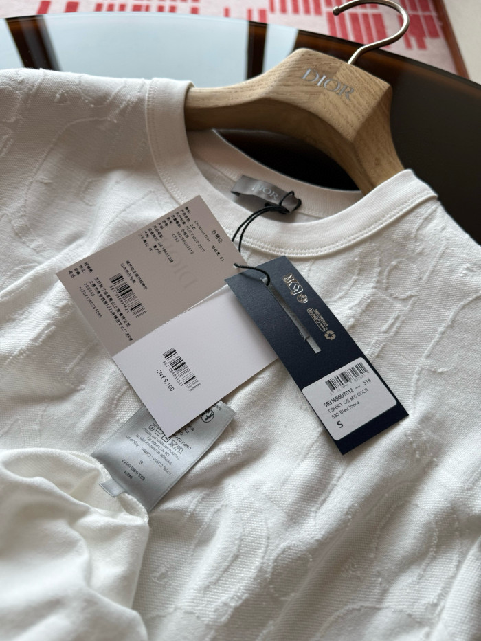 NIGO Dior Men's Summer Solid Colour Cotton Loose Plain Knit Printed Short Sleeve T-Shirt #nigo76976