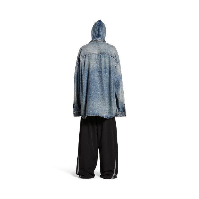 NIGO Balenciaga Men's Spring, Summer And Fall Hooded Shirt Papka Lapel Loose Solid Color Denim Jacket Ngvp #nigo1671
