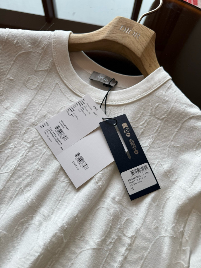 NIGO Dior Men's Summer Solid Colour Cotton Loose Plain Knit Printed Short Sleeve T-Shirt #nigo76976