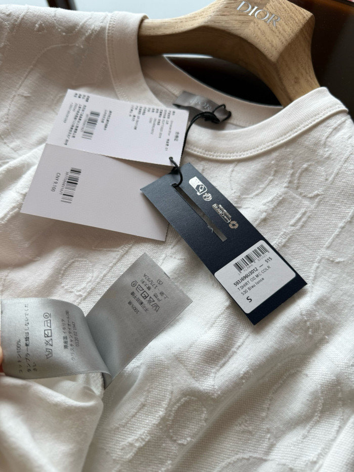 NIGO Dior Men's Summer Solid Colour Cotton Loose Plain Knit Printed Short Sleeve T-Shirt #nigo76976