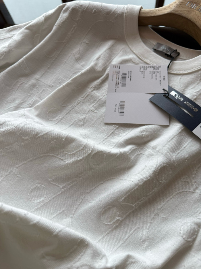 NIGO Dior Men's Summer Solid Colour Cotton Loose Plain Knit Printed Short Sleeve T-Shirt #nigo76976