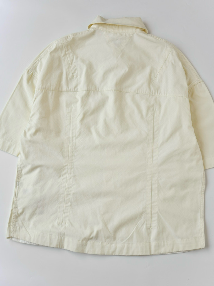 NIGO Bottega Veneta Men's Summer Solid Color Embroidered Matchstick Print Single Button Short Sleeve Shirt #nigo77111