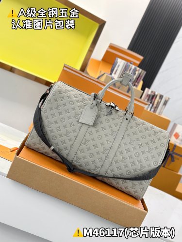 NIGO Louis Vuitton Keepall Bandoulière 50 Men's And Women's Detachable Adjustable Shoulder Strap Zipper Closure Canvas with Leather Shoulder Slanting Tote Travel Bag Bags #nigo76999