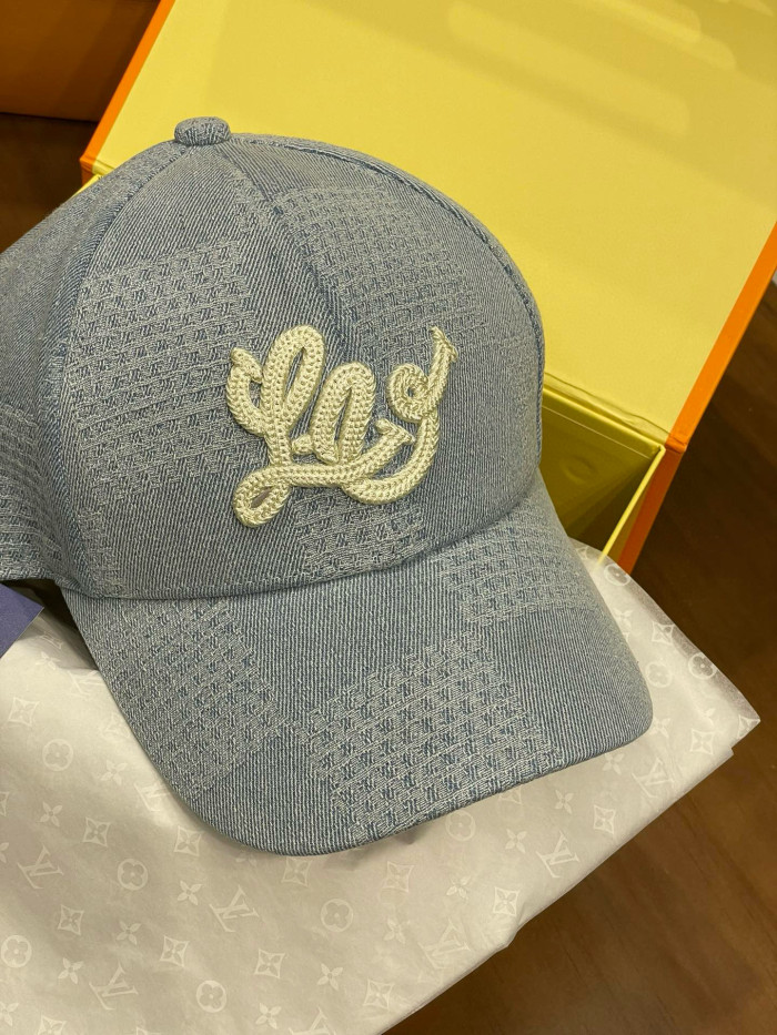 NIGO Louis Vuitton Men's And Women's Embroidered Printed Checkered Cotton Duckbill Cap Hat #nigo77123