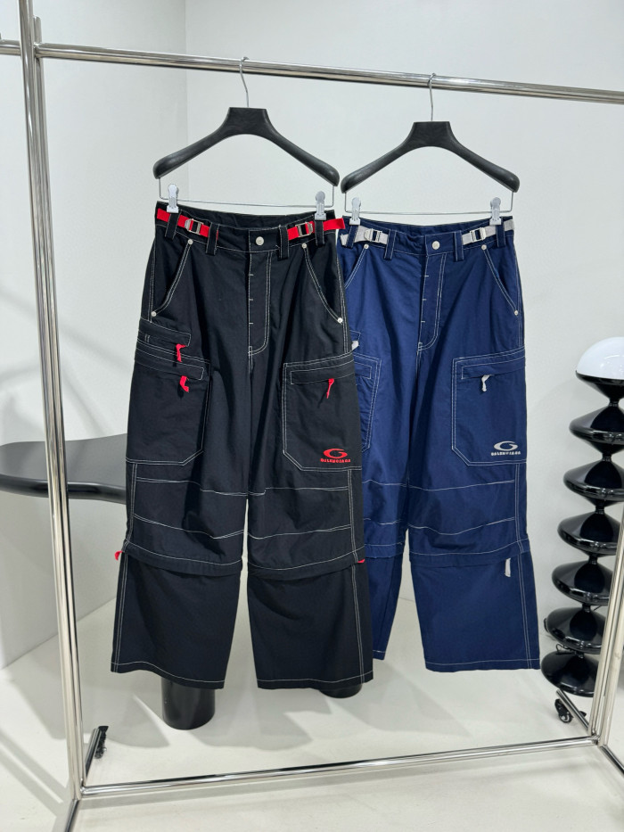 NIGO Balenciaga Men's Spring/Autumn Solid Colour Button Pocket Regular Fit Work Trousers Pants #nigo77119