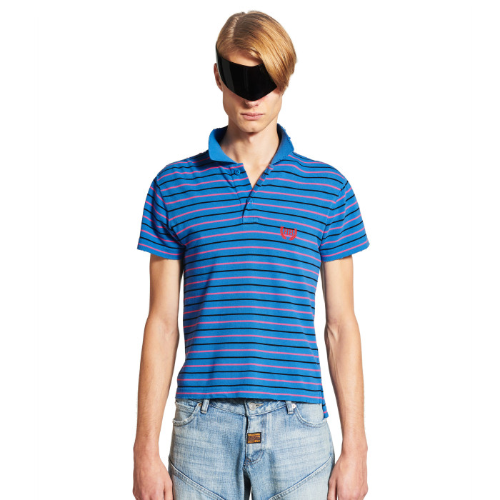 NIGO Balenciaga Men's Summer Solid Colour Stripe Printed Embroidery Pattern Printed Polo Neck Short Sleeve T-Shirt #nigo77117