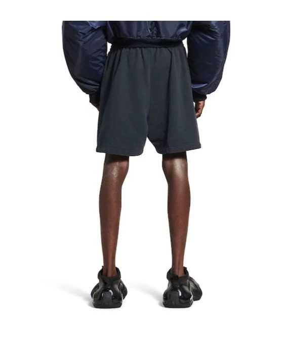 NIGO Balenciaga Men's Summer Solid Colour Tape Covered Embroidered Logo Cotton Sports Shorts #nigo77122