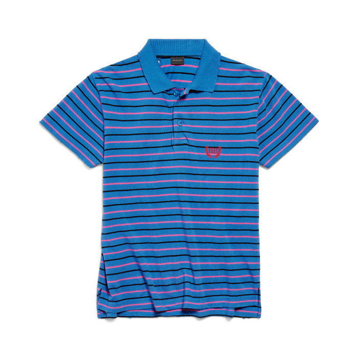 NIGO Balenciaga Men's Summer Solid Colour Stripe Printed Embroidery Pattern Printed Polo Neck Short Sleeve T-Shirt #nigo77117