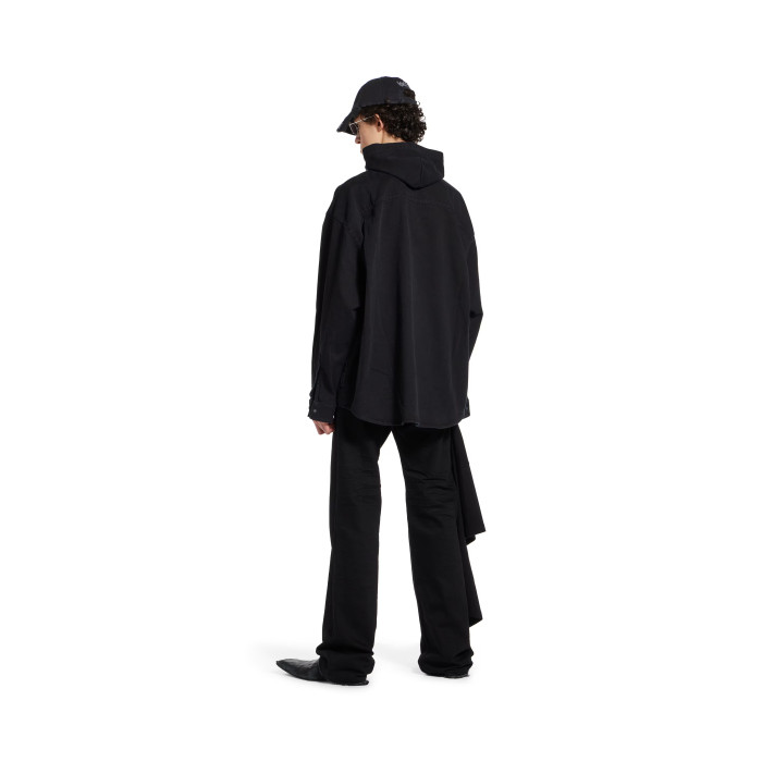 NIGO Balenciaga Men's Spring, Summer And Fall Hooded Shirt Papka Lapel Loose Solid Color Denim Jacket Ngvp #nigo1671