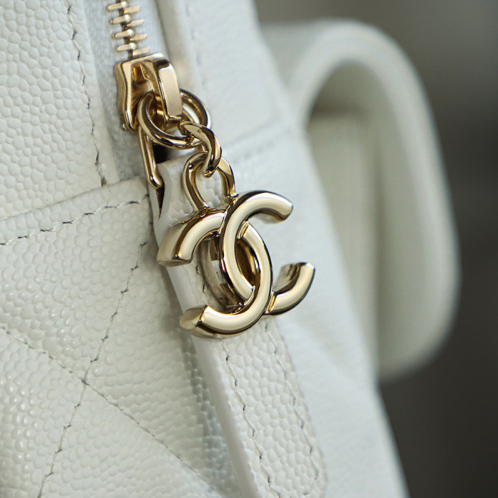 NIGO Chanel Women's Solid Color Chain Shoulder Strap Grained Cowhide Mini Backpack Bag Bags #nigo77138