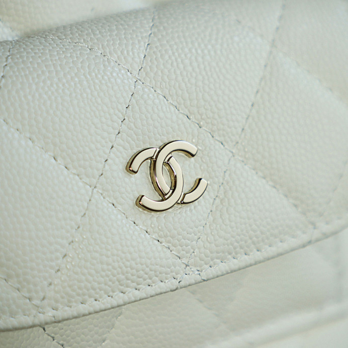 NIGO Chanel Women's Solid Color Chain Shoulder Strap Grained Cowhide Mini Backpack Bag Bags #nigo77138