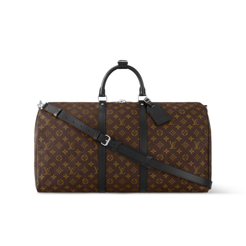 NIGO Louis Vuitton Sac Keepall Bandoulière 55 Women's Detachable Adjustable Shoulder Strap Zipper Closure Canvas with Leather Shoulder Slanting Tote Travel Bag Bags #nigo77137
