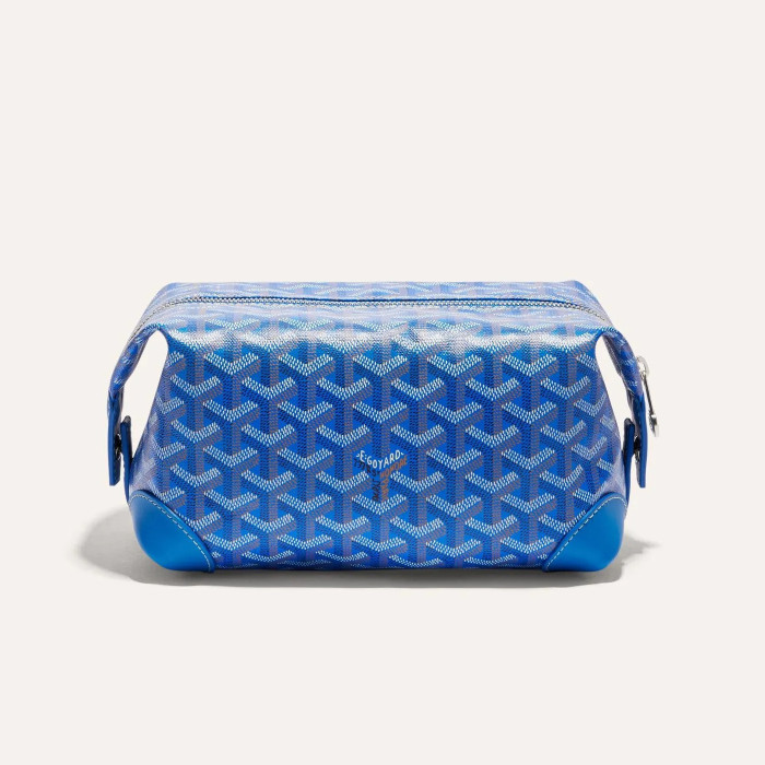 NIGO GOYARD Bowling 25 Men's and Women's Y-shaped Old-fashioned Full-print Zipper Leather Handbag Makeup Bag Bags #nigo77132