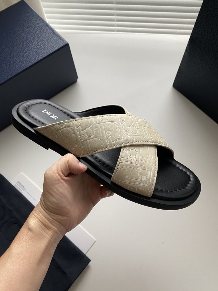 NIGO Dior Alias Men's Summer Solid Color Letter Print Casual Sandal Shoes #nigo77154