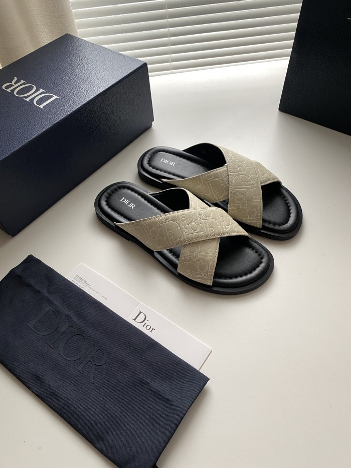 NIGO Dior Alias Men's Summer Solid Color Letter Print Casual Sandal Shoes #nigo77154