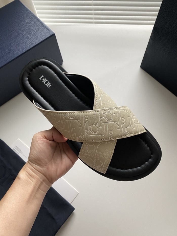 NIGO Dior Alias Men's Summer Solid Color Letter Print Casual Sandal Shoes #nigo77154