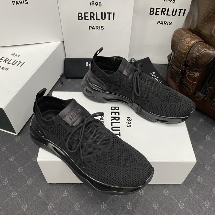 NIGO Berluti Shadow Men's Temperament Versatile Commuter Style Casual Comfortable Sneakers Shoes #nigo77152