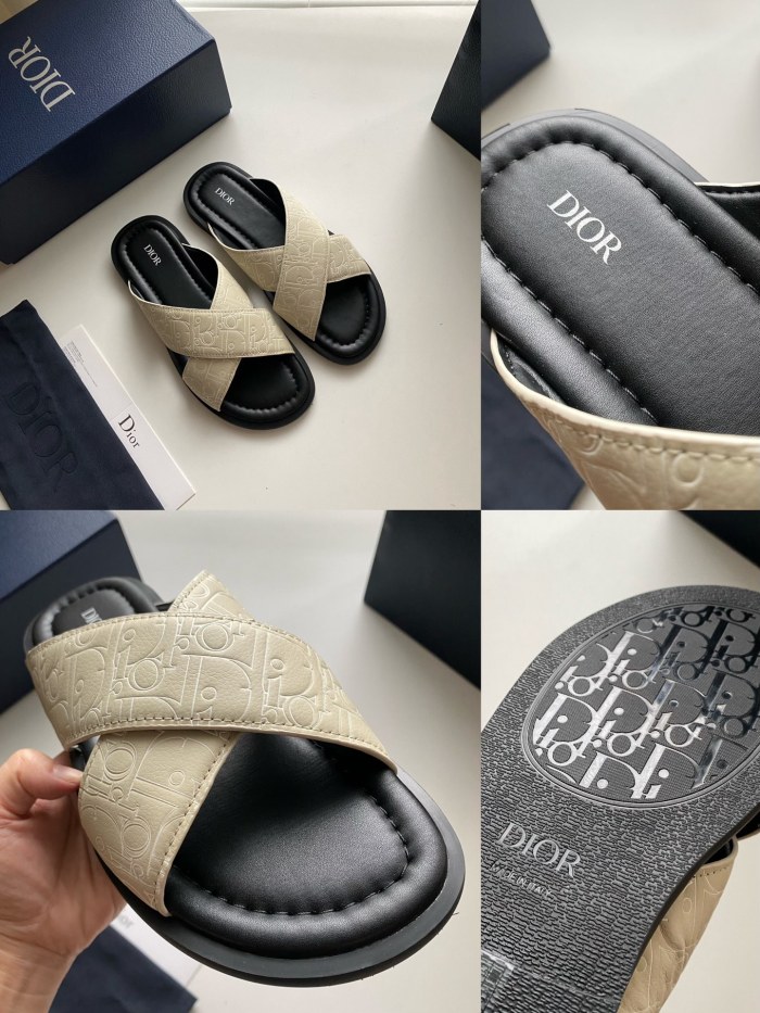 NIGO Dior Alias Men's Summer Solid Color Letter Print Casual Sandal Shoes #nigo77154
