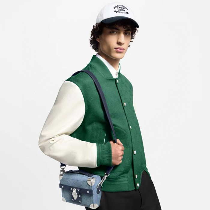 NIGO Louis Vuitton Soul Trunk Men's Detachable Shoulder Strap Solid Color Logo Full Print Coated Canvas Shoulder Bag Storage Bags #nigo77149