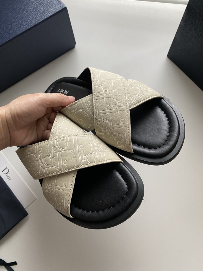NIGO Dior Alias Men's Summer Solid Color Letter Print Casual Sandal Shoes #nigo77154