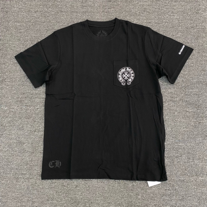 NIGO Chrome Hearts Men's Summer Solid Color Sanskrit Print Round Neck Cotton Short Sleeve T-Shirt #nigo77168