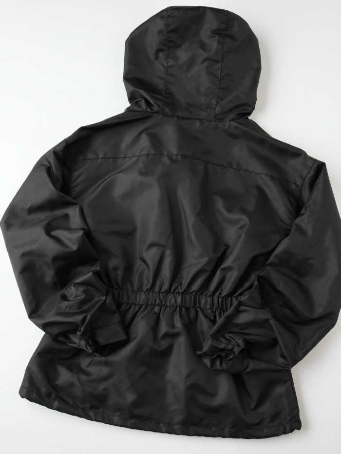 NIGO Prada Women's Spring/Autumn Solid Colour Nylon Fabric Hooded Zipper Long Sleeve Jacket #nigo77165