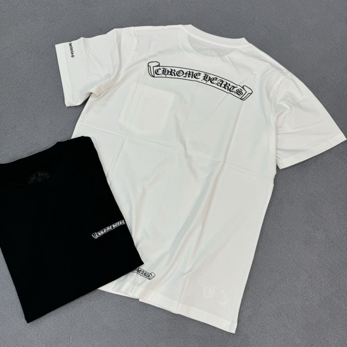 NIGO Chrome Hearts Men's Summer Solid Color Sanskrit Print Round Neck Cotton Short Sleeve T-Shirt #nigo77169