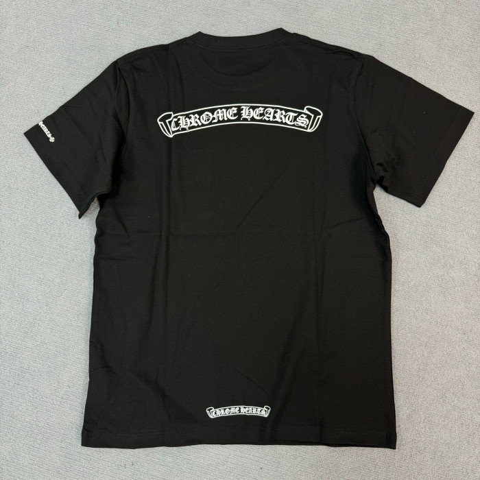NIGO Chrome Hearts Men's Summer Solid Color Sanskrit Print Round Neck Cotton Short Sleeve T-Shirt #nigo77169