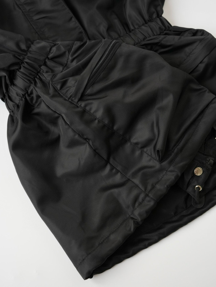 NIGO Prada Women's Spring/Autumn Solid Colour Nylon Fabric Hooded Zipper Long Sleeve Jacket #nigo77165