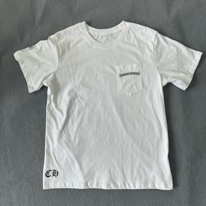 NIGO Chrome Hearts Men's Summer Solid Color Cross Print Round Neck Cotton Short Sleeve T-Shirt #nigo77171